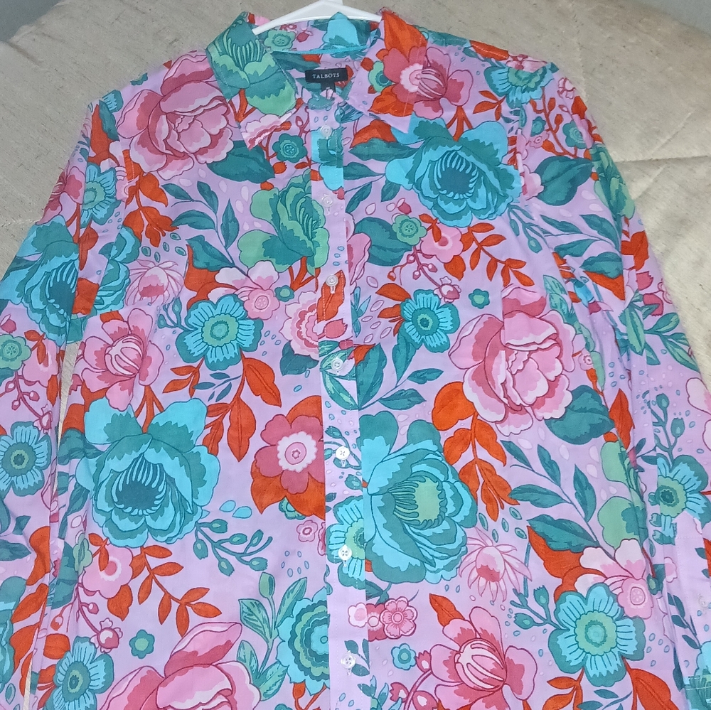 Talbots Floral Top